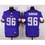 Men's Minnesota Vikings #96 Brian Robison Purple Team Color NFL Nike Elite Jersey