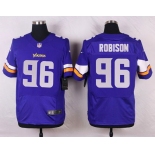 Men's Minnesota Vikings #96 Brian Robison Purple Team Color NFL Nike Elite Jersey