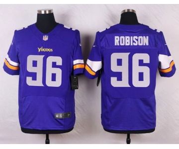 Men's Minnesota Vikings #96 Brian Robison Purple Team Color NFL Nike Elite Jersey