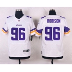 Men's Minnesota Vikings #96 Brian Robison White Road NFL Nike Elite Jersey