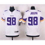 Men's Minnesota Vikings #98 Linval Joseph White Road NFL Nike Elite Jersey