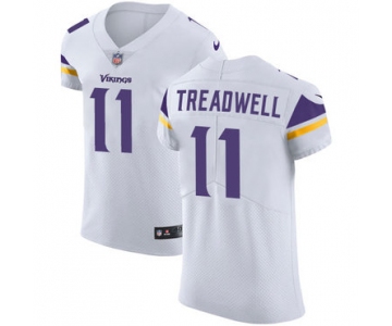 Men's Nike Minnesota Vikings #11 Laquon Treadwell White Stitched NFL Vapor Untouchable Elite Jersey