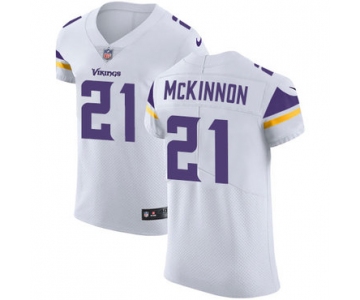 Men's Nike Minnesota Vikings #21 Jerick McKinnon White Stitched NFL Vapor Untouchable Elite Jersey