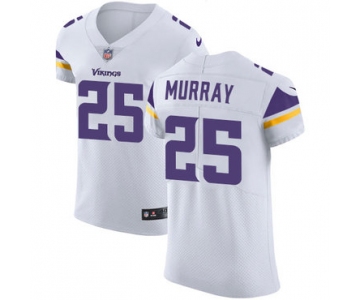 Men's Nike Minnesota Vikings #25 Latavius Murray White Stitched NFL Vapor Untouchable Elite Jersey