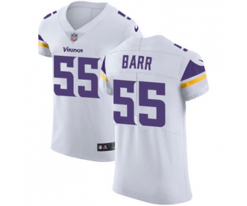 Men's Nike Minnesota Vikings #55 Anthony Barr White Stitched NFL Vapor Untouchable Elite Jersey