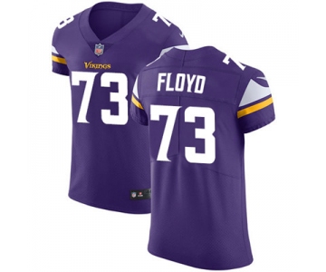 Men's Nike Minnesota Vikings #73 Sharrif Floyd Purple Team Color Stitched NFL Vapor Untouchable Elite Jersey