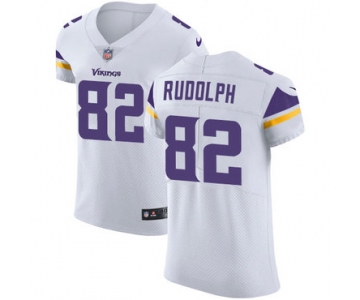 Men's Nike Minnesota Vikings #82 Kyle Rudolph White Stitched NFL Vapor Untouchable Elite Jersey