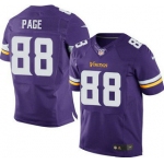 Minnesota Vikings #88 Alan Page Purple Team Color NFL Nike Elite Jersey