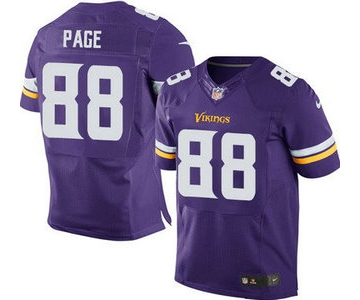 Minnesota Vikings #88 Alan Page Purple Team Color NFL Nike Elite Jersey