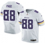 Minnesota Vikings #88 Alan Page White Road NFL Nike Elite Jersey