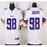 Minnesota Vikings #98 Linval Joseph White Road NFL Nike Elite Jersey