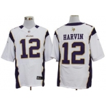 Nike Minnesota Vikings #12 Percy Harvin White Elite Jersey