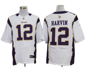 Nike Minnesota Vikings #12 Percy Harvin White Elite Jersey