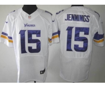 Nike Minnesota Vikings #15 Greg Jennings 2013 White Elite Jersey