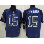 Nike Minnesota Vikings #15 Greg Jennings Drift Fashion Purple Elite Jersey