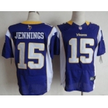 Nike Minnesota Vikings #15 Greg Jennings Purple Elite Jersey