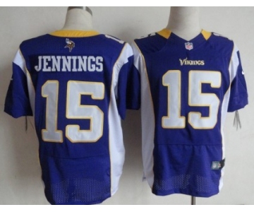 Nike Minnesota Vikings #15 Greg Jennings Purple Elite Jersey