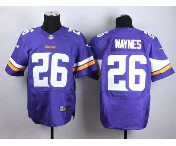 Nike Minnesota Vikings #26 Trae Waynes 2013 Purple Elite Jersey