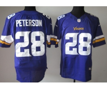 Nike Minnesota Vikings #28 Adrian Peterson 2013 Purple Elite Jersey