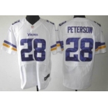 Nike Minnesota Vikings #28 Adrian Peterson 2013 White Elite Jersey