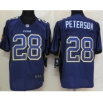 Nike Minnesota Vikings #28 Adrian Peterson Drift Fashion Purple Elite Jersey