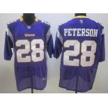 Nike Minnesota Vikings #28 Adrian Peterson Purple Elite Jersey