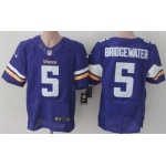 Nike Minnesota Vikings #5 Teddy Bridgewater 2013 Purple Elite Jersey