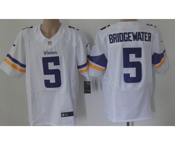 Nike Minnesota Vikings #5 Teddy Bridgewater 2013 White Elite Jersey