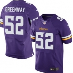 Nike Minnesota Vikings #52 Chad Greenway 2013 Purple Elite Jersey