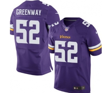 Nike Minnesota Vikings #52 Chad Greenway 2013 Purple Elite Jersey