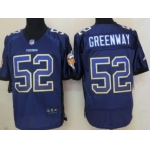 Nike Minnesota Vikings #52 Chad Greenway Drift Fashion Purple Elite Jersey