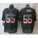 Nike Minnesota Vikings #55 Anthony Barr 2014 USA Flag Fashion Black Elite Jersey