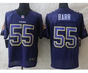 Nike Minnesota Vikings #55 Anthony Barr Drift Fashion Gray Elite Jersey