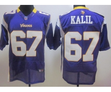 Nike Minnesota Vikings #67 Matt Kalil Purple Elite Jersey