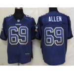 Nike Minnesota Vikings #69 Jared Allen Drift Fashion Purple Elite Jersey