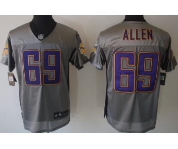 Nike Minnesota Vikings #69 Jared Allen Gray Shadow Elite Jersey