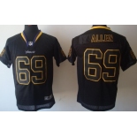 Nike Minnesota Vikings #69 Jared Allen Lights Out Black Elite Jersey