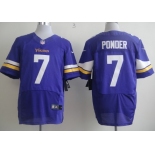 Nike Minnesota Vikings #7 Christian Ponder 2013 Purple Elite Jersey