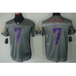 Nike Minnesota Vikings #7 Christian Ponder Gray Shadow Elite Jersey