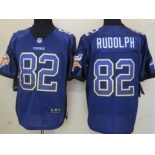 Nike Minnesota Vikings #82 Kyle Rudolph Drift Fashion Purple Elite Jersey