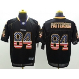 Nike Minnesota Vikings #84 Cordarrelle Patterson 2014 USA Flag Fashion Black Elite Jersey