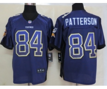 Nike Minnesota Vikings #84 Cordarrelle Patterson Drift Fashion Purple Elite Jersey