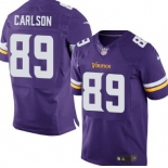 Nike Minnesota Vikings #89 John Carlson 2013 Purple Elite Jersey