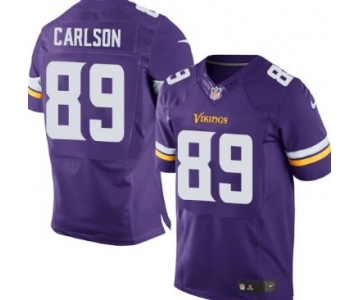 Nike Minnesota Vikings #89 John Carlson 2013 Purple Elite Jersey