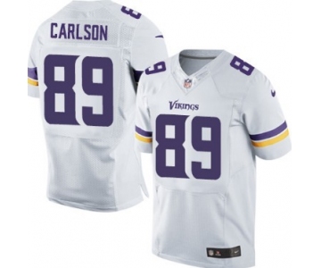 Nike Minnesota Vikings #89 John Carlson 2013 White Elite Jersey