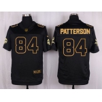 Nike Vikings #84 Cordarrelle Patterson Black Men's Stitched NFL Elite Pro Line Gold Collection Jersey