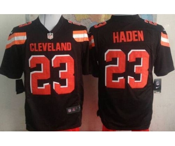 Men's Cleveland Browns #23 Joe Haden 2015 Nike Brown Game Jersey