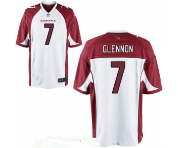 Men's Arizona Cardinals #7 Mike Glennon White Road Stitched NFL Nike Game Jersey