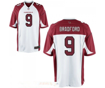Men's Arizona Cardinals #9 Sam Bradford White Road Stitched NFL Nike Game Jersey