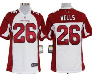 Nike Arizona Cardinals #26 Chris Wells White Game Jersey